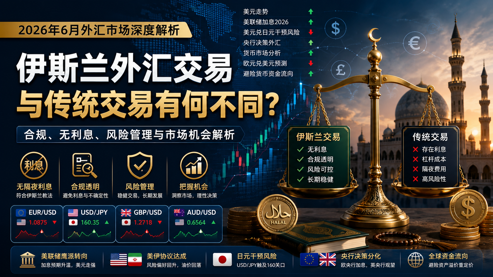 伊斯兰外汇交易与传统交易有何不同？2026美元走势解析
